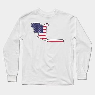 Mid-Ohio Sports Car Course [flag] Long Sleeve T-Shirt